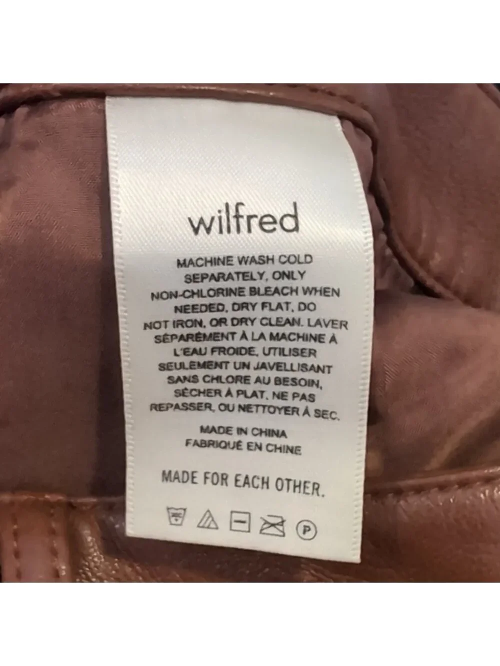 Wilfred finish your